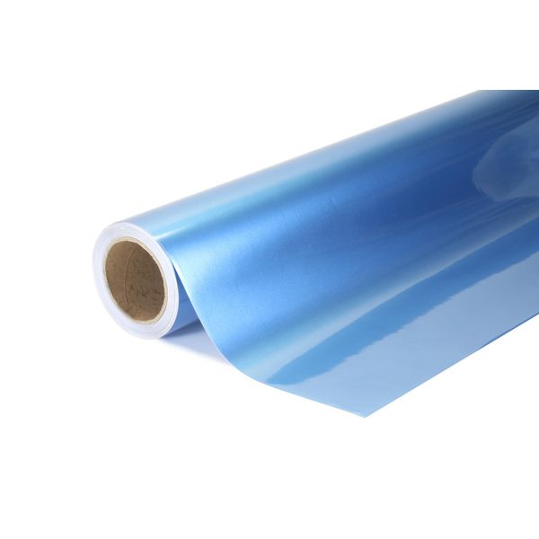 Pellicola Wrap Blu Metallizzata Lucida 152X200Cm - Interno/Esterno-image