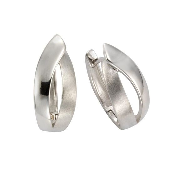 Paar Creolen Vivance "925 Silber Rhodiniert 2,0Cm", Weiß, Ohrringe, Damen, One-Size, Silber 925 (Sterlingsilber)-image