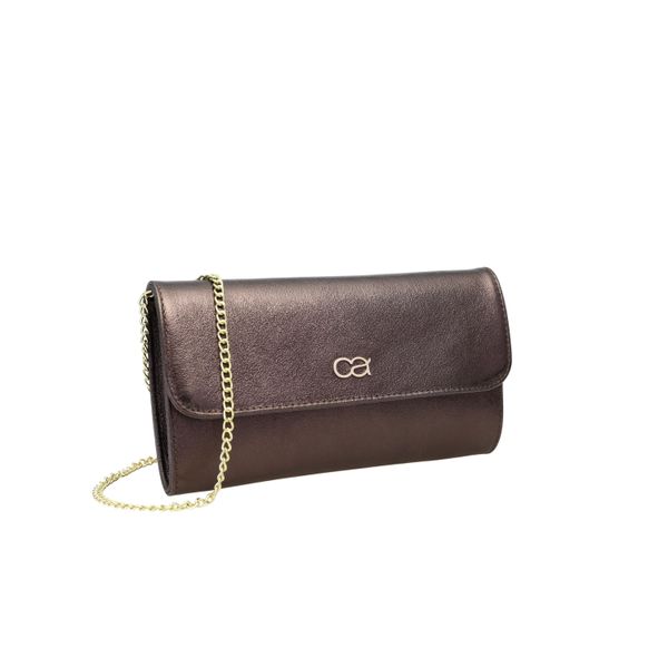 Clutch "Eleganz", Damen, Gr. B/H/T: 26Cm X 15Cm X 5Cm Onesize, Braun (Dunkelbraun), Leder, Collezione Alessandro, Taschen, Aus Leder, Mit Separaten FäChern-image