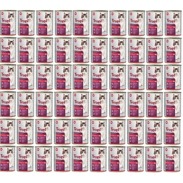 Tropi Alimento Umido Per Gatti Con Carne Di Manzo In Salsa 415 G X 60 Pezzi Manzo-image
