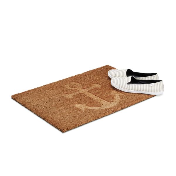 Relaxdays 10021027_0 Relaxdays Kokosmatte Anker Braun 40,0 X 60,0 Cm-image
