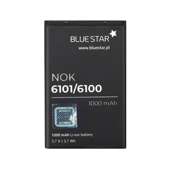 Bluestar Batteria Di Ricambio Compatibile Con Nokia 6100 / 6101 / 6103 1000 Mah Batteria Di Ricambio Accu BL-4C-image
