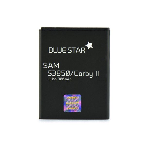 Bluestar Batteria Di Ricambio Compatibile Con Samsung S3850 Corby Ii / Chat 335 800 Mah Batteria Di Ricambio EB424255VU-image