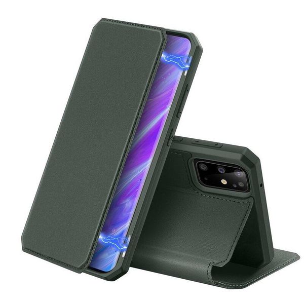 Custodia A Libro "Dux Ducis"" Per Samsung Galaxy S20 Ultra (G988B) Custodia Per Cellulare Con Funzione Di Supporto, Portacarte Verde"-image