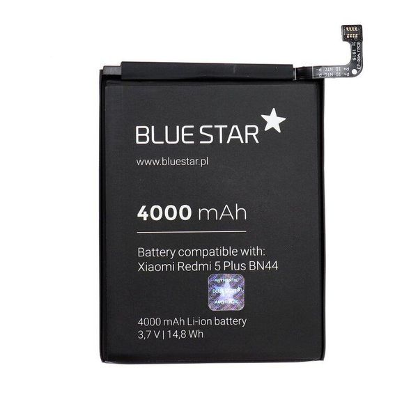 Bluestar Batteria Di Ricambio Compatibile Con Xiaomi Redmi 5 Plus 4000Mah Li-Lon Batteria Di Ricambio Accu BN44-image
