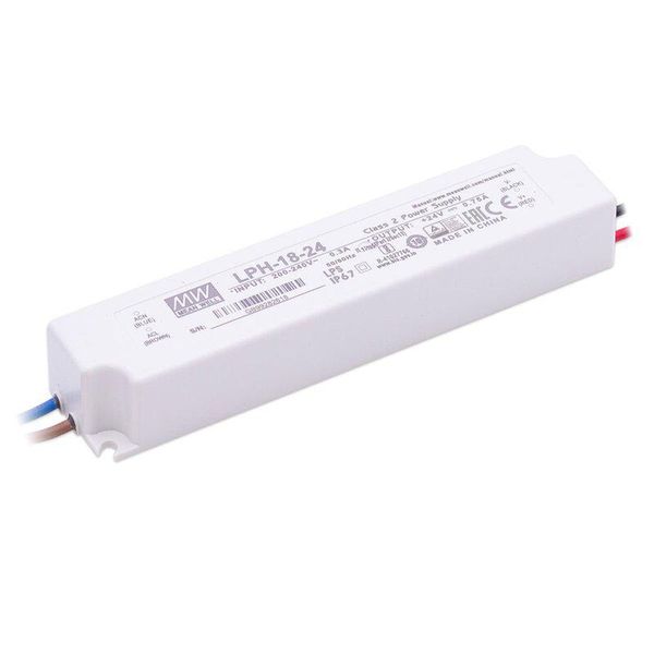 Mean Well LPH-18-24 Alimentatore Led 18W 24V 0,75A IP67 Alimentatore Switching Cv-image