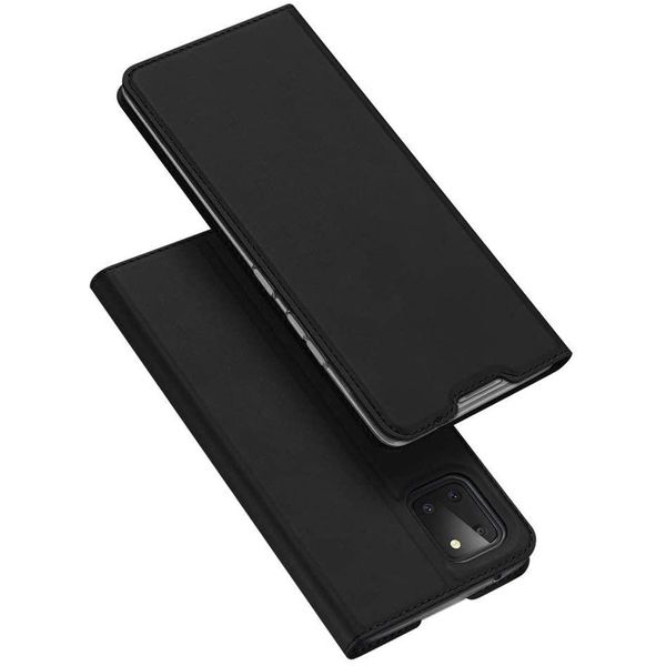 Custodia A Libro "Dux Ducis"" Compatibile Con Iphone 12 Custodia Per Telefono Cellulare Custodia A Portafoglio Con Funzione Di Supporto, Slot Per Carte Di Credito Nero"-image