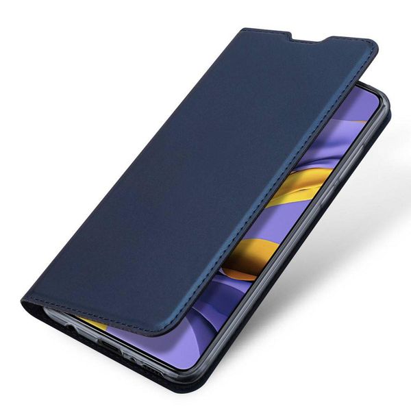 Custodia A Libro "Dux Ducis"" Compatibile Con Samsung Galaxy A82 (A826S) Custodia Per Cellulare Con Funzione Di Supporto, Slot Per Carte Di Credito Blu"-image