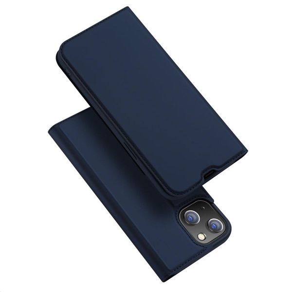 Custodia A Libro "Dux Ducis"" Compatibile Con Iphone 13 Pro Custodia Per Telefono Cellulare Custodia A Portafoglio Con Funzione Di Supporto, Slot Per Carte Di Credito Blu"-image
