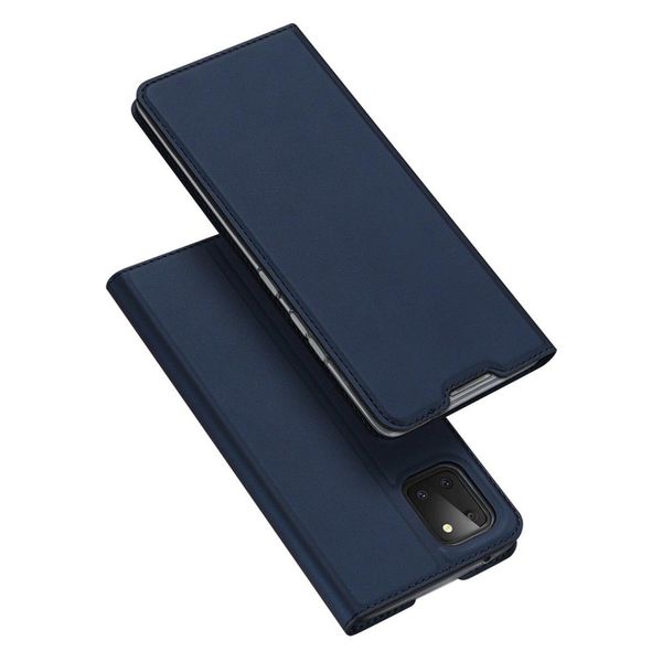 Custodia A Libro "Dux Ducis"" Compatibile Con Xiaomi Redmi Note 10 Pro Max Custodia Per Telefono Cellulare Custodia A Portafoglio Cover Protettiva Con Funzione Di Supporto, Slot Per Schede Blu"-image
