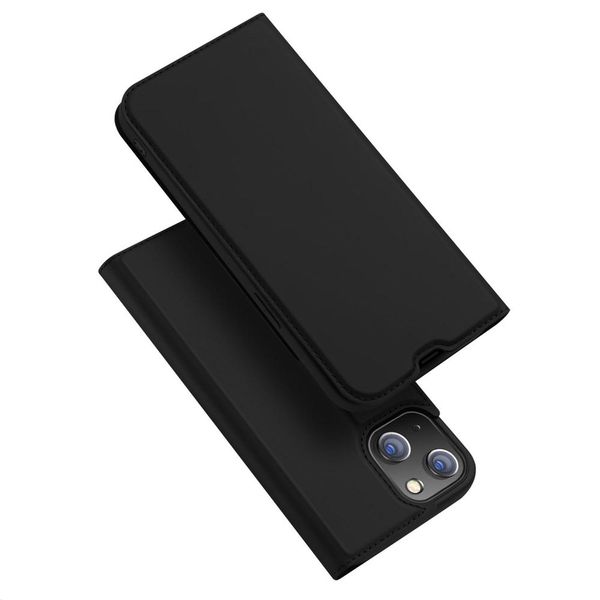 Custodia A Libro "Dux Ducis"" Compatibile Con Iphone 14 Pro Custodia Per Telefono Cellulare Custodia A Portafoglio Con Funzione Di Supporto, Slot Per Carte Di Credito Nero"-image