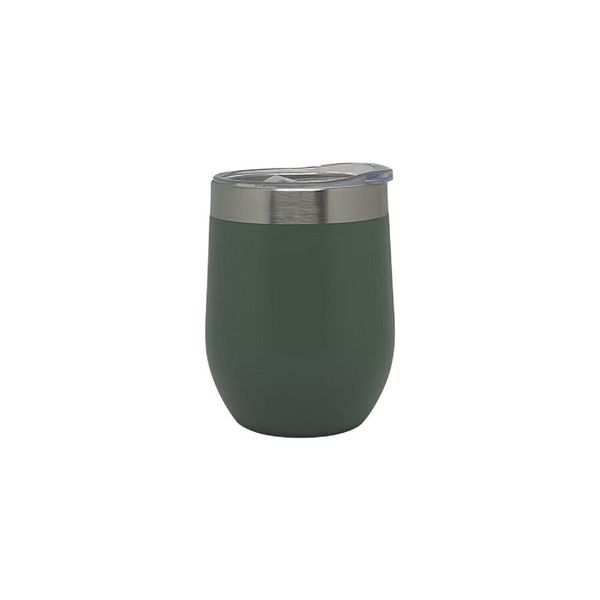 Tazza Da Viaggio In Acciaio Inox Di Alta Qualità Da 330 Ml: Per Gustare Le Bevande In Viaggio Con Stile E Durata Verde-image