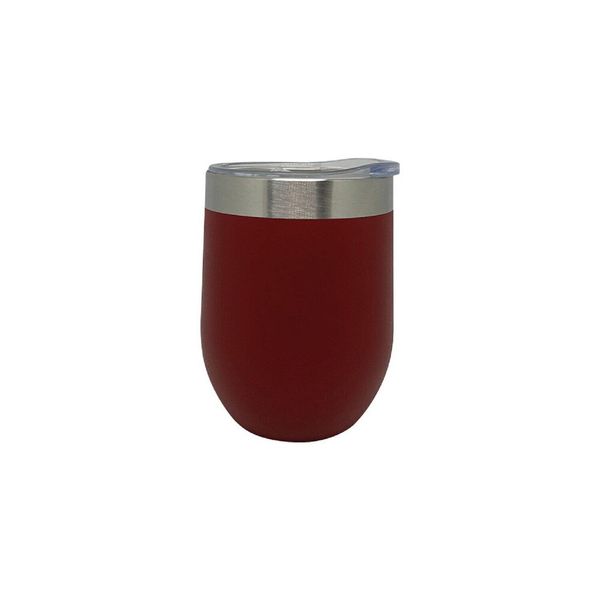 Tazza Da Viaggio In Acciaio Inox Di Alta Qualità Da 330 Ml: Per Gustare Le Bevande In Viaggio Con Stile E Durata Rosso-image