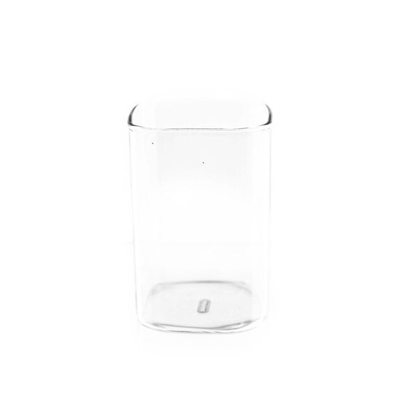 Mulex 2-Piece Glass Square Glass Japanese Beverage Tumbler Cocktail In Vetro Borosilicato, Resistente Al Calore 250 Ml-image
