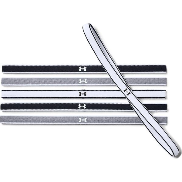 Under Armour Ua Mini Headbands (6Pk) Nero / Acciaio / Bianco --image