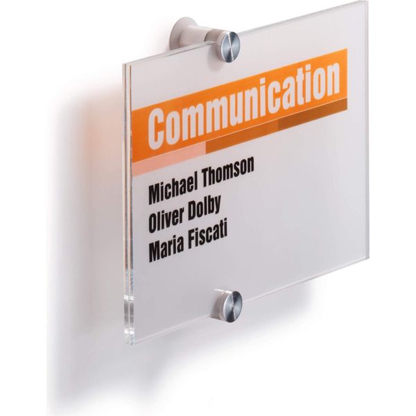 Durable Targa Fuori Porta Crystal Sign® A5, Trasparente, 482319-image