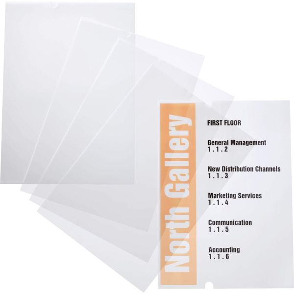 Durable Inserti Di Ricambio Crystal Sign® A4, 10 Pezzi, Trasparente, 483519-image