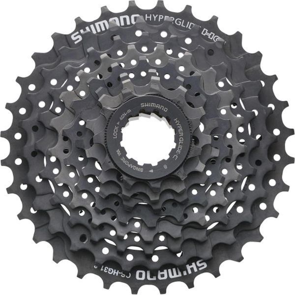 Shimano CS-HG31 Pignone Bicicletta Cassetta 8 Velocità 11-32 Denti Cassetta Per Mountain Bike 8 Velocità Hyperglide-image