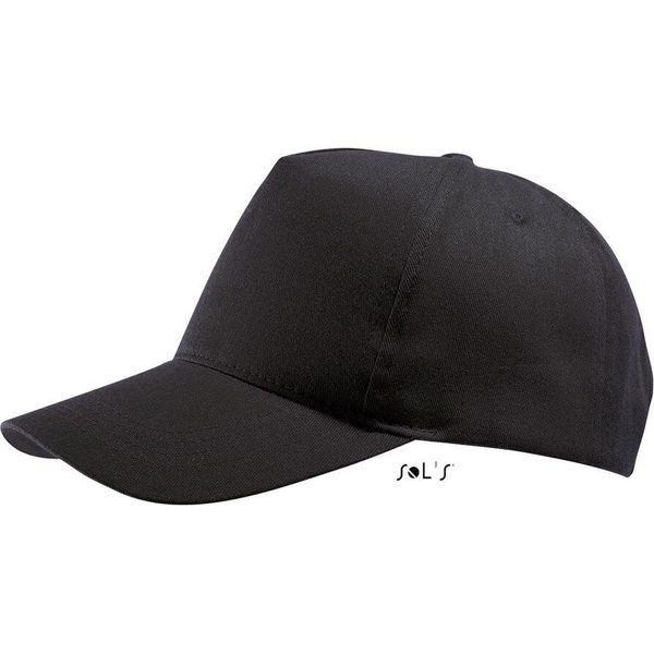 Sols 88119 | Cappello A Cinque Pannelli Buzz - Colore: Nero - Taglia: Unica-image