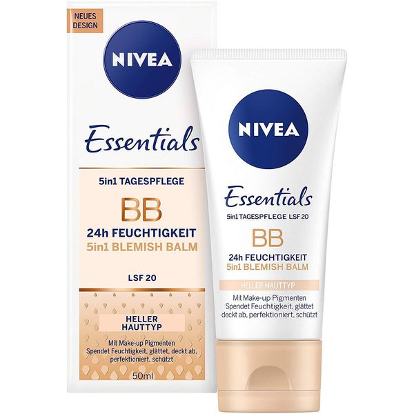 Nivea 82333 Nivea Bb Hell 5IN1 24H Feuchtigkeit Lfs 15 Gesichtscreme 50,0 Ml-image