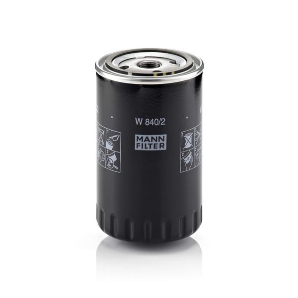 MANN-FILTER W 840/2 Filtro Olio-image