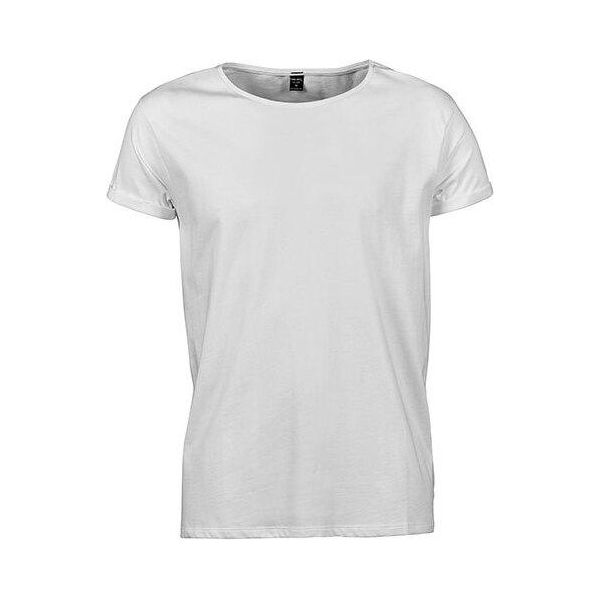 Tee Jays 5062 | Maglietta Roll-Up Da Uomo / 100 % Cotone Pettinato Ring-Spun - Colore: Bianco - Taglia: 3XL-image