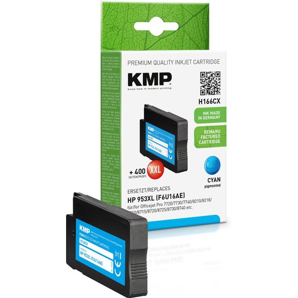 Kmp H166CX - Ciano - Hp - Hp Officejet Pro 7700 Series Hp Officejet Pro 7730 Hp Officejet Pro 7740 Wf Hp Officejet Pro 8200... - Alta Resa (Xl) - 30 Ml - 2000 Pagine-image