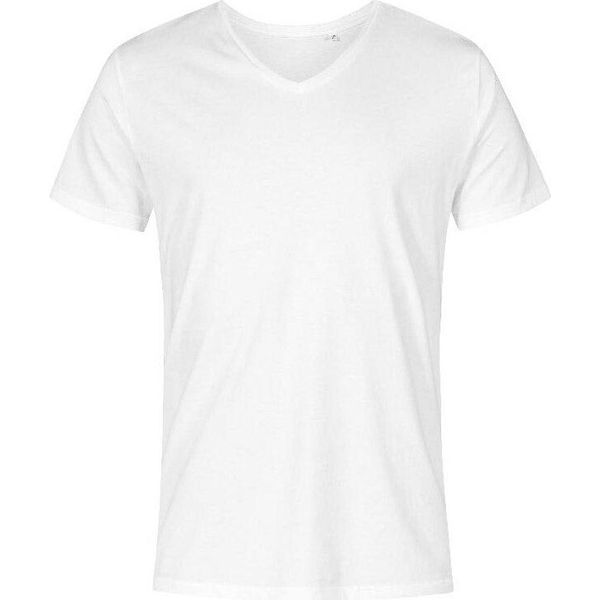 X.O By Promodoro 1425 | Maglietta Uomo Collo A V, Cotone Pettinato - Colore: Bianco - Taglia: S-image