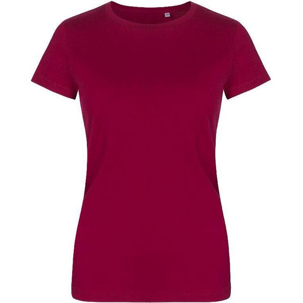 X.O By Promodoro 1505 | Maglietta Girocollo Da Donna, Cotone Pettinato - Colore: Berry - Taglia: Xs-image