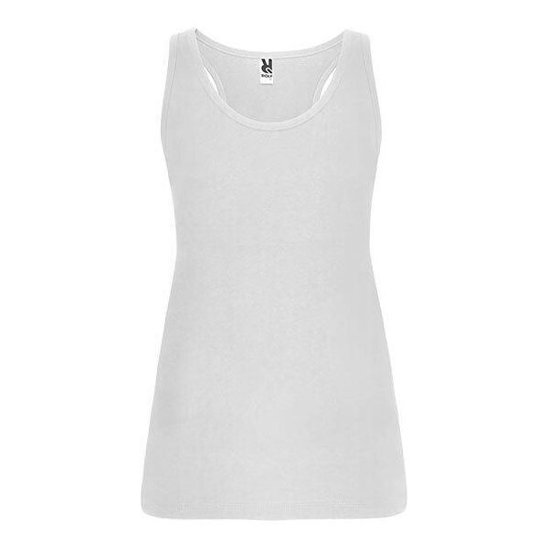 Roly CA6535 | Canotta Brenda Da Donna, Maglia Unica - Colore: Bianco 01 - Taglia: L-image