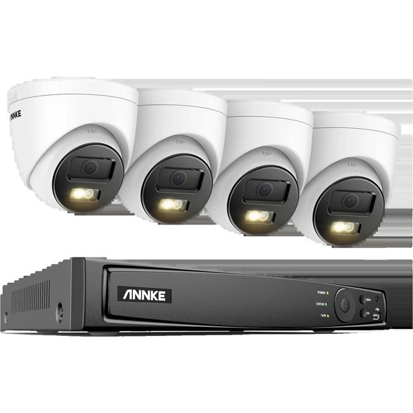 Sistema Di Telecamere Di Sicurezza 4K, Risoluzione 8MP, Connettività A 8 Canali, Telecamera 8CH 4Pcs, Nessuno-image