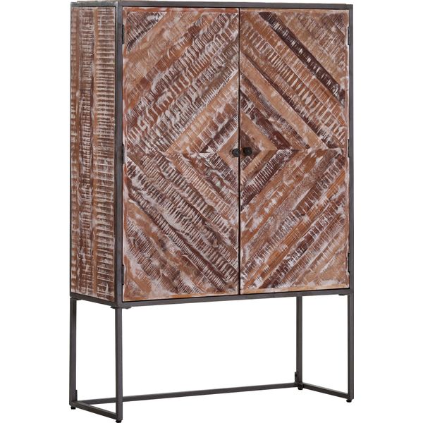 Highboard Gutmann Factory, Braun, B:100Cm H:150Cm T:38Cm, Sideboards, Highboard, Stauraumschrank, Breite 100 Cm-image