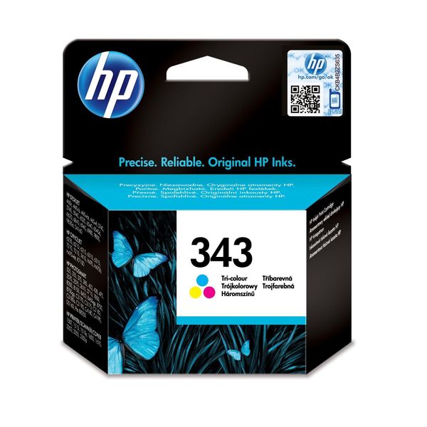 Original Hp Officejet 7208 (C8766EE / 343) Druckerpatrone Color (Cyan,Magenta,Gelb)-image