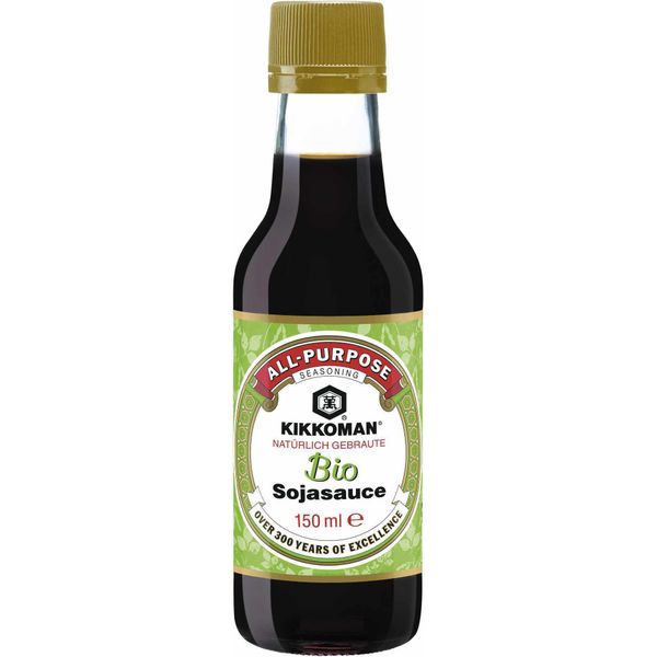 Kikkoman Salsa Di Soia Biologica Scelta Eccellente Bottiglia Di Vetro 150 Ml-image