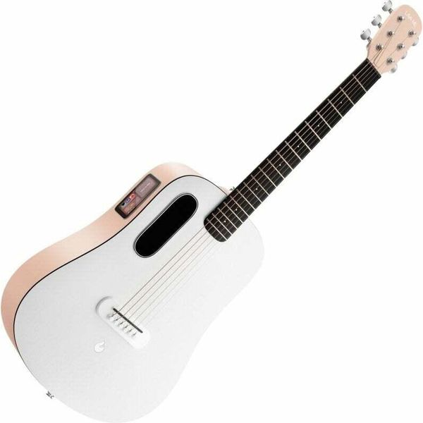 Chitarra Elettroacustica Lava Music Lava Me Play 36" Light Peach/Frost White"-image