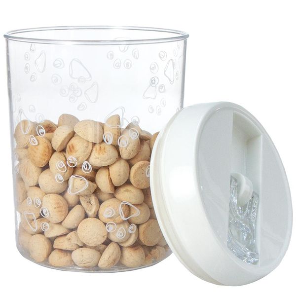 Scatola Per Alimenti E Snack 1,5 L/ø 12 × 17,5 Cm Trasparente/Bianco-image