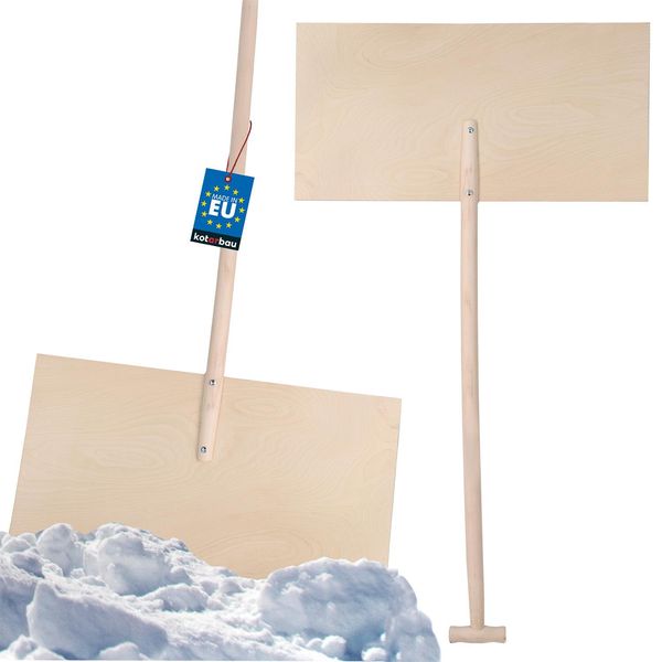 Kotarbau® Pala Da Neve In Legno Con Manico 75X38 Cm Pala Da Neve In Legno Compensato | Pale Da Neve Per Bambini Pale Da Neve In Legno Pala Da Neve Paletta Da Neve Pala Da Neve Manico In Legno | Pala Da Neve In Legno-image