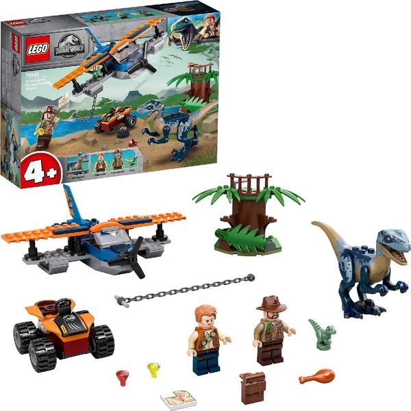 Lego® Jurassic World™ 75942 Velociraptor: Missione Di Salvataggio Con Il Biplano-image