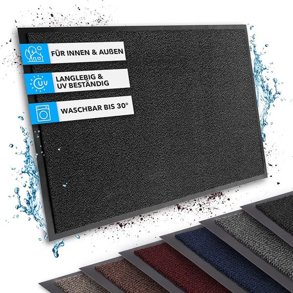 Tappeto Antipolvere Sky Tappeto Antipolvere Per Interni Ed Esterni Antracite 60X90 Cm-image