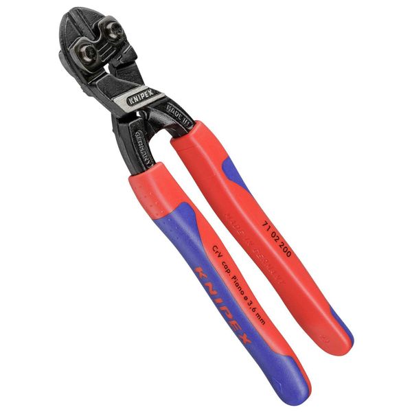 Knipex 710-2200 Tagliabulloni 200 Mm 'Cobolt', Manici A 2 Colori, Rosso/Blu/Grigio-image