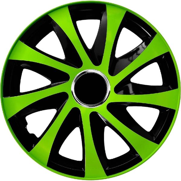 Copricerchi - Set Completo Di 4 Pezzi - Nrm Drift Extra - Verde - 15" Pollici"-image