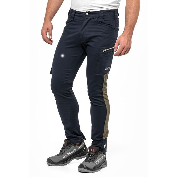 Pantaloni Tubbos Con Cintura In Vita Blu Navy/Oliva Taglia 58 Pantaloni Da Lavoro-image