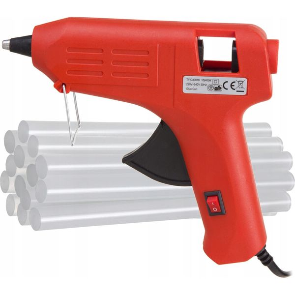 Pistola Per Colla A Caldo MCE432 Con Stick Di Colla 11 Mm X 14 Pz-image