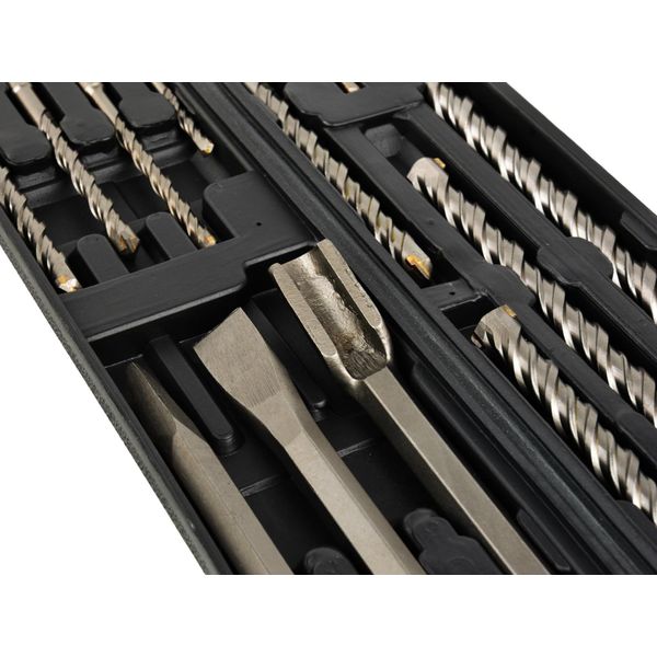 Set Di Punte 5 - 20 Mm E Set Di Scalpelli, 12 Pezzi Sds-Plus, A Punta, Piatti, Sgorbie-image