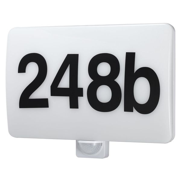 Maclean MCE466 Applique A Led Con Numero Civico, Rilevatore Di Movimento Pir E Sensore Crepuscolare, Modalità Standby Applique Da Esterno 1800Lm 20W 4000K Bianco Neutro I-image