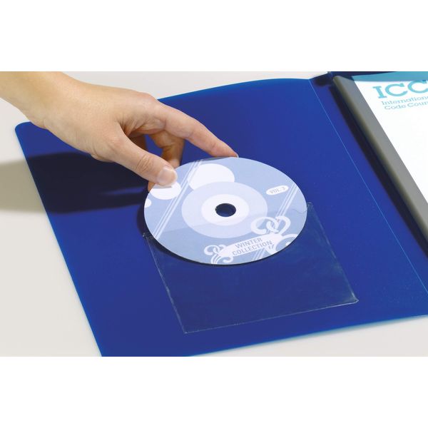 Durable Busta Adesiva Pocketfix® Cd/Dvd Conf. 100 Pezzi, 100 Pezzi, Trasparente, 828019-image