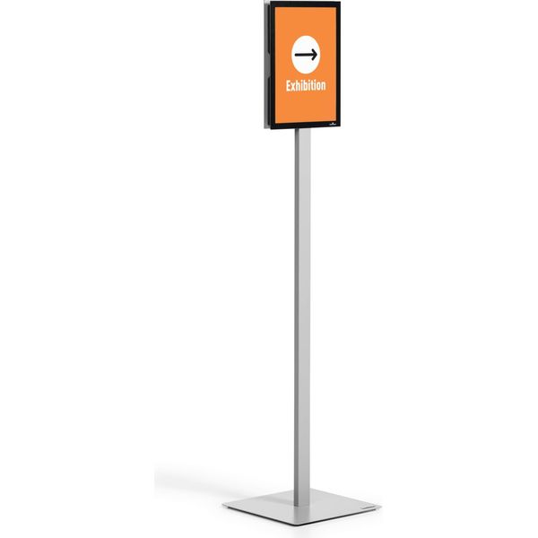 Durable Espositore Da Pavimento Info Stand Basic A4, Grigio, 501257-image