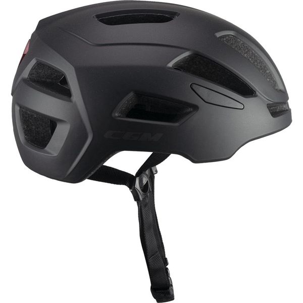 Casco Da Bicicletta Omologato Cgm 854A Viale Mono Nero Opaco Taglia L-image