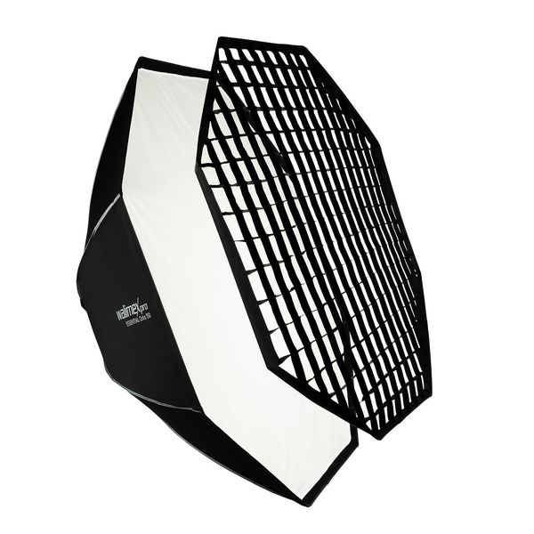 Walimex Pro Essential Softbox Octagon 150Cm, Ruotabile A 360°, Facile Da Montare, Incluso Griglia, Adattatore Bowens E Borsa Per Il Trasporto, Ideale Per Ritratti E Scatti Di Bellezza-image