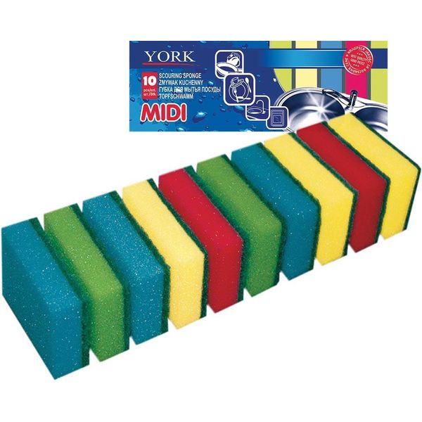 Set Di 10 Spugne Per Vasi, Colorate 80X50X25Mm-image